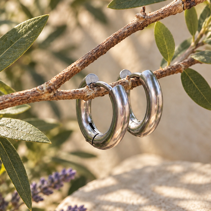HUGGIE HOOP EARRINGS