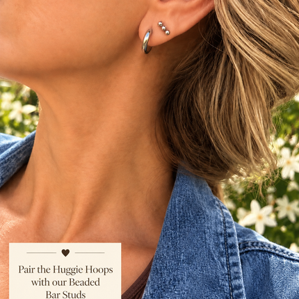HUGGIE HOOP EARRINGS