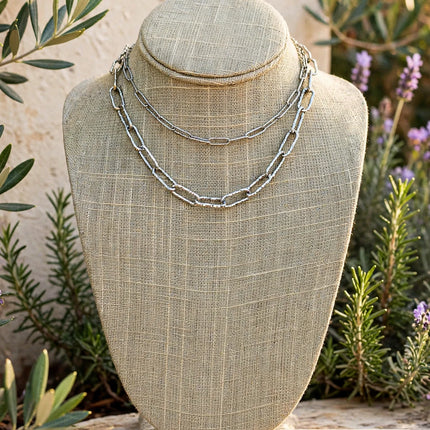 STATEMENT PAPERCLIP NECKLACE
