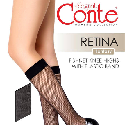 Conte Retina - Fantasy Fishnet Knee-Highs for Women (23S-45SP)