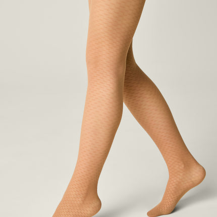 Conte Julia 30 Den - Fantasy Tights for Girls with Lace Geometric Pattern - 4yr. 6yr. 8yr. 10yr. 12yr. (24S-167SP)