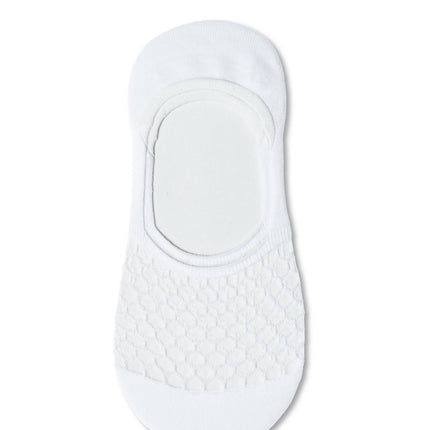 Conte Esli #IS007 - 1 pair Cotton Invisible Women's Footlets (with sheer mesh insert)