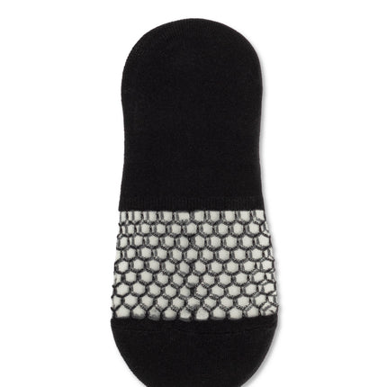 Conte Esli #IS007 - 1 pair Cotton Invisible Women's Footlets (with sheer mesh insert)