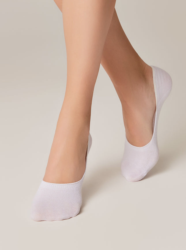 Conte Classic #16S-12SP - 1 pair 70% Cotton No-show Women's Footlets