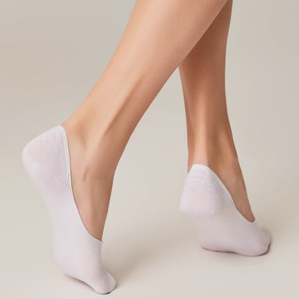 Conte Classic #16S-12SP - 1 pair 70% Cotton No-show Women's Footlets