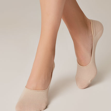 Conte Classic #16S-12SP - 1 pair 70% Cotton No-show Women's Footlets