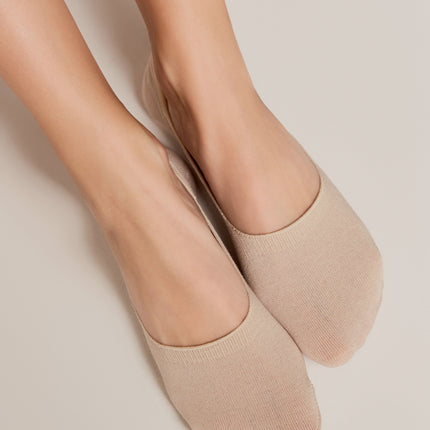 Conte Classic #16S-12SP - 1 pair 70% Cotton No-show Women's Footlets