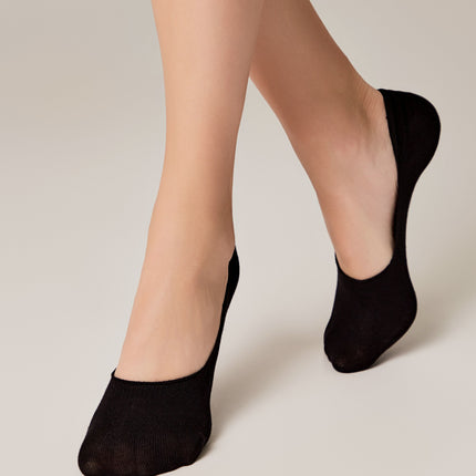 Conte Classic #16S-12SP - 1 pair 70% Cotton No-show Women's Footlets
