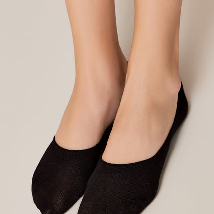 Conte Classic #16S-12SP - 1 pair 70% Cotton No-show Women's Footlets