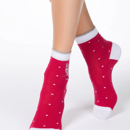 Conte Elegant #17S-67SP(715) - Cotton Women's Socks Gift Box (2 pairs pack)