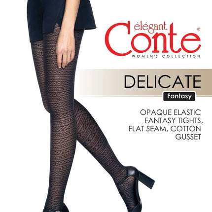 Conte Delicate 50 Den - Fantasy Women's Tights with openwork pattern (21S-176SP)