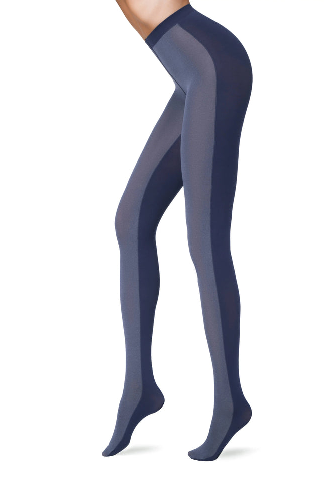 Conte Duet 60 Den - Fantasy Opaque Women's Tights with two-tone pattern (8S-162SP)