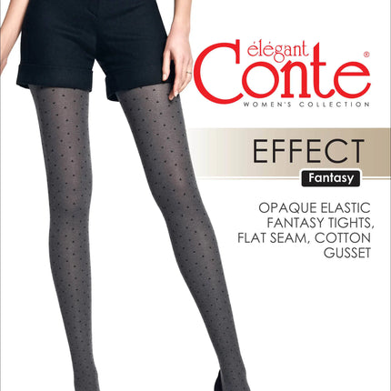Conte Effect 60 Den - Fantasy Mélange Women's Tights with a diamond pattern (21S-6SP)