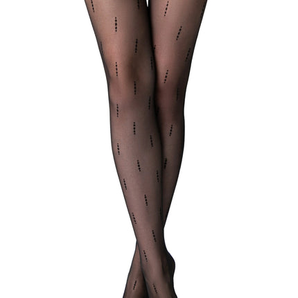 Conte Element 20 Den - Fantasy Women's Tights with Vertical Dotted Line Pattern (24S-84SP)