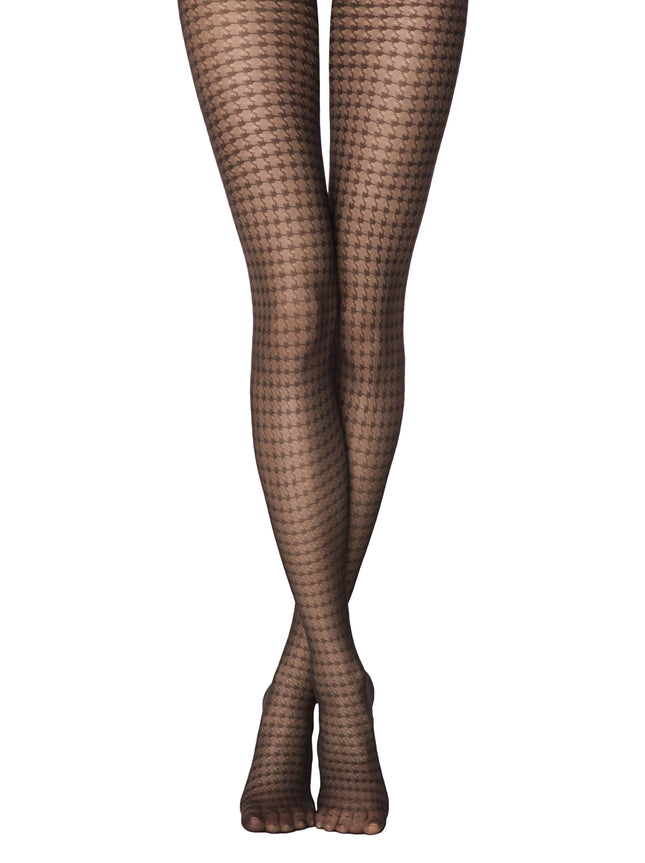 Conte Encore 25 Den - Fantasy Women's Tights with an openwork houndstooth pattern (17S-77SP)