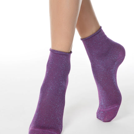 Conte Classic #17S-16SP(000) - 1 pair Viscose Women's Socks (lurex, without elastic)