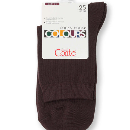 Conte Colours #7S-22/1SPA - 1 pair Classic Cotton Women's Socks