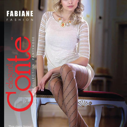 Conte Fabiane 20 Den - Fantasy Women's Tights with a spiral pattern (13S-11SP)
