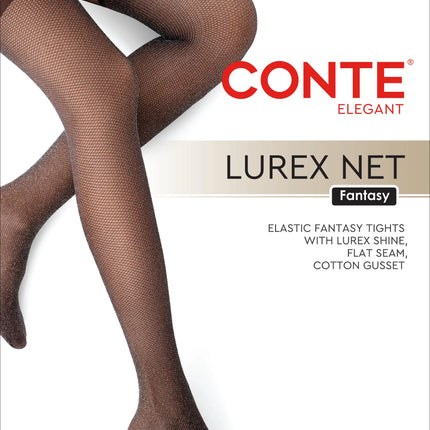 Conte Lurex Net 40 Den - Fantasy Women's Tights Striking Glitter Mesh Stocking Imitation (24S-78SP)