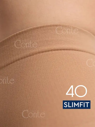 Conte Slimfit 40 Den - Modelling Women's Tights with a Wide Shaping Belt (23S-6SP) - Dashing Nova