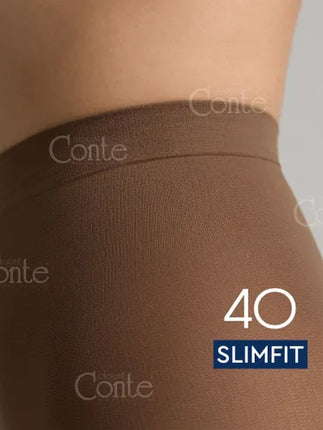 Conte Slimfit 40 Den - Modelling Women's Tights with a Wide Shaping Belt (23S-6SP) - Dashing Nova