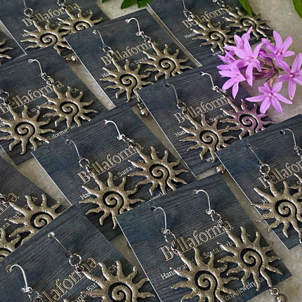 HAMMERED SUN EARRINGS