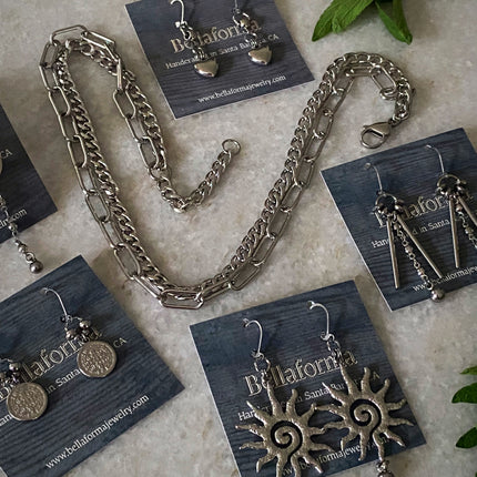 HAMMERED SUN EARRINGS