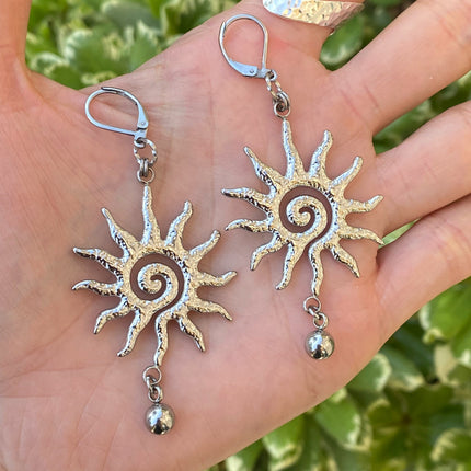 HAMMERED SUN EARRINGS