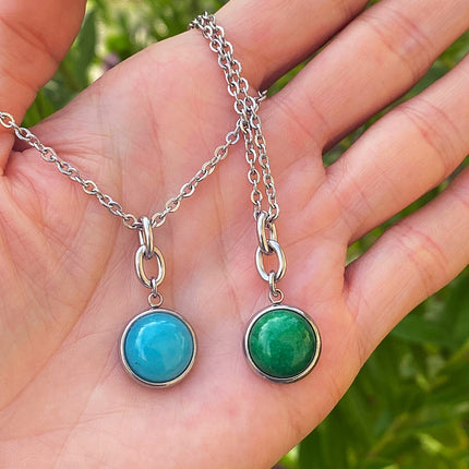 STONE CHARM NECKLACE