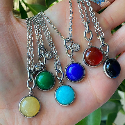 STONE CHARM NECKLACE