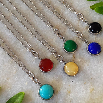 STONE CHARM NECKLACE