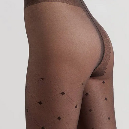 Conte Shape 20 Den - Fantasy Thin Women's Tights with a geometric pattern "diamonds" (20С-88СП)