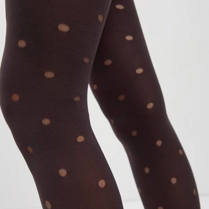 Conte Enjoy 50 Den - Fantasy Opaque Women's Tights with Sheer Polka Dots (19S-241SP)