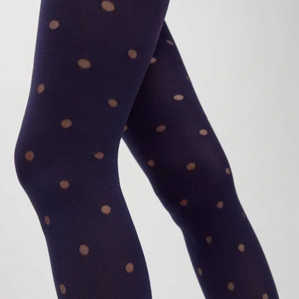 Conte Enjoy 50 Den - Fantasy Opaque Women's Tights with Sheer Polka Dots (19S-241SP)