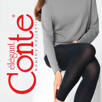 Conte Cashmere 250 Den - Warm Thin Soft Women's Leggings with 7% cashmere (15С-1СП)