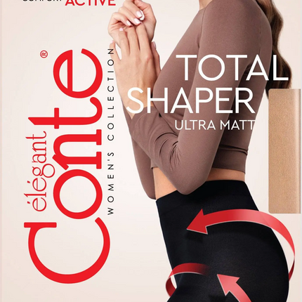 Conte Velour Active 100 Den - Microfibra Opaque Shaper Women's Tights (19С-123СП)