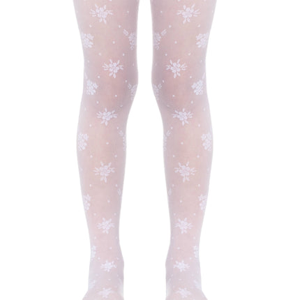 Conte Lucia 20 Den - Fantasy Thin Tights for Girls with a "flowers & polka dots" - 4yr. 6yr. 8yr. 10yr. (16С-47СП)