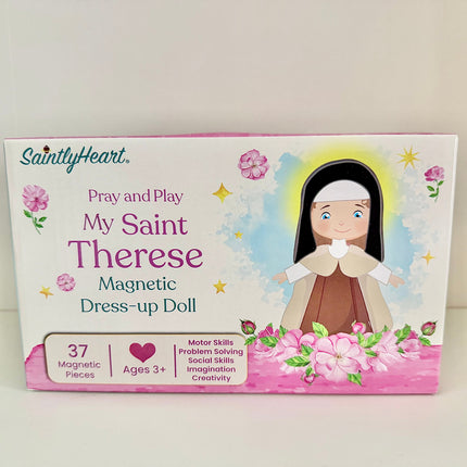 My Saint Thérèse, A magnetic wooden dress-up doll set