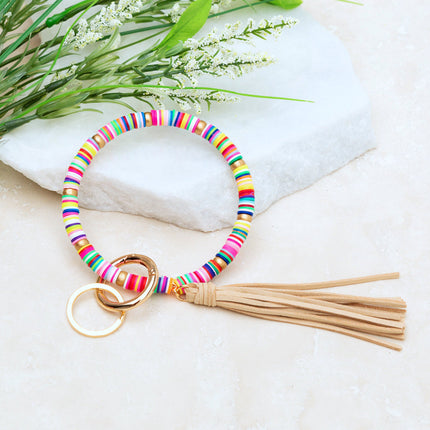 Boho Key Ring Bracelet