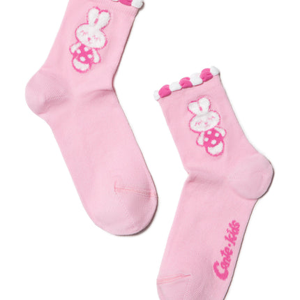 Conte-Kids Tip-Top #17С-27СП(289 & 290) - Lot of 2 pairs Cotton Socks for Girls