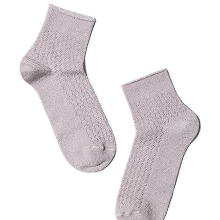 Conte Ajour #19S-186SP(180) - 1 pair Openwork Viscose Women's Socks with Lurex