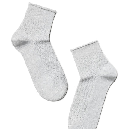 Conte Ajour #19S-186SP(180) - 1 pair Openwork Viscose Women's Socks with Lurex