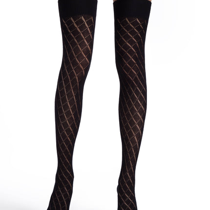 Conte Bis - Fantasy Ajour Openwork Cotton Women's Over Knee (14С-33СП)