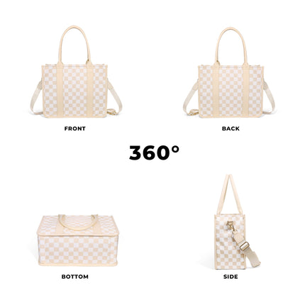 Dallas Checkered Tote