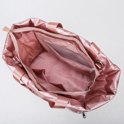 Metallic Puffer Tote