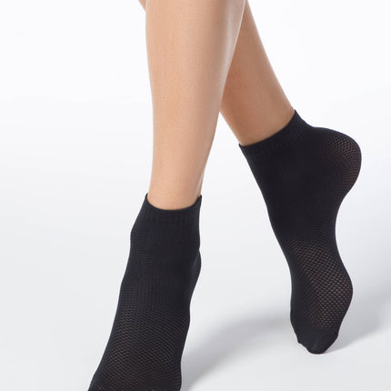 Conte Fantasy #17S-121SP(131) - 1 pair Openwork Polyamide Women's Socks