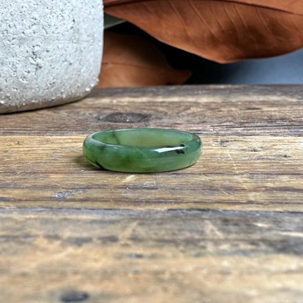Narrow Jade Band Ring 5mm