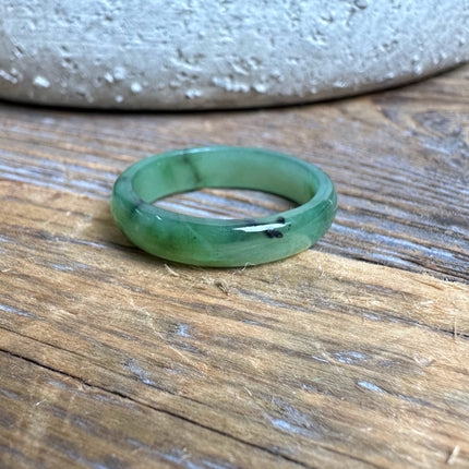 Narrow Jade Band Ring 5mm
