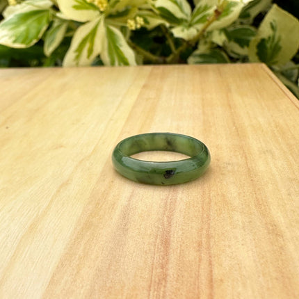 Narrow Jade Band Ring 5mm