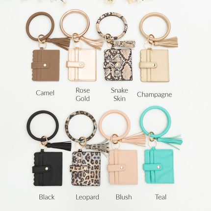 Key Ring ID Wallet Bracelet